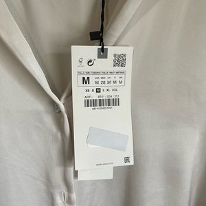 Over-sized Satin Button Down Blouse